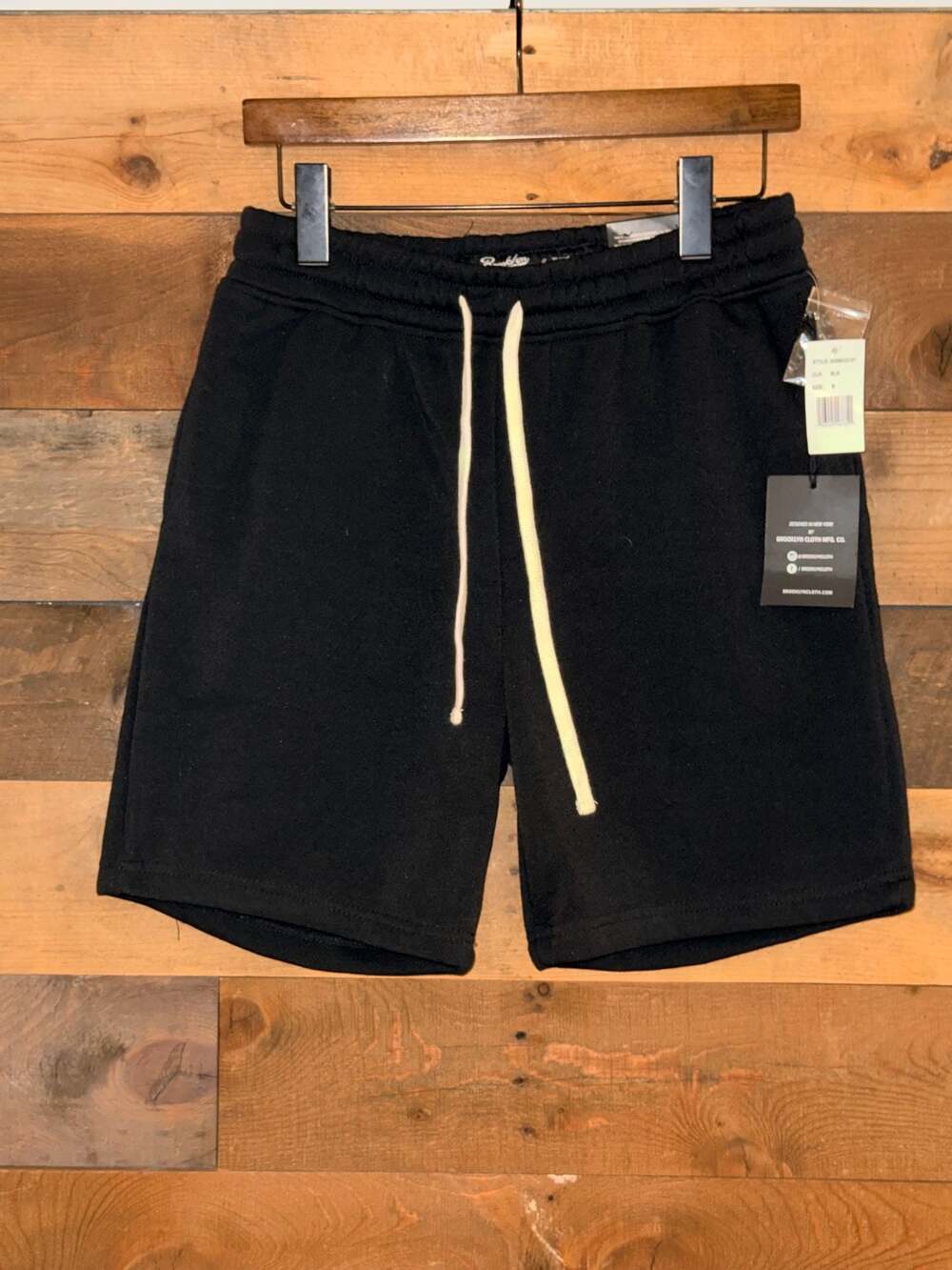 Brooklyn Cloth Men's 7" Inseam Fleece Shorts Black Size S